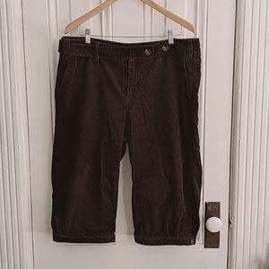 Cropped brown corduroy "newsie" pants/knickers 14